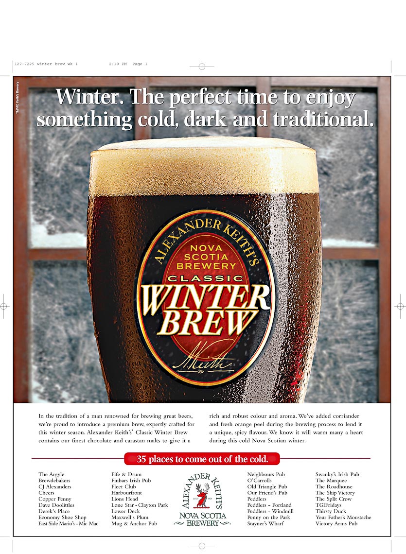 Alexander Keiths Winter Brew